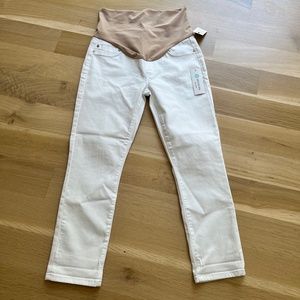 NWT Liverpool Maternity Stretch Denim in White